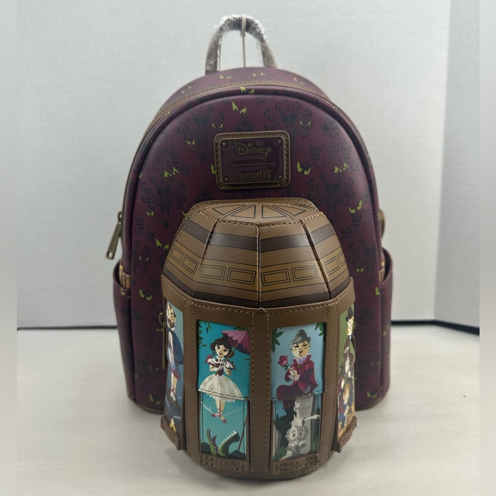 Loungefly Disney The Haunted Mansion Stretching Room Portraits Mini Backpack - Picture 7 of 10